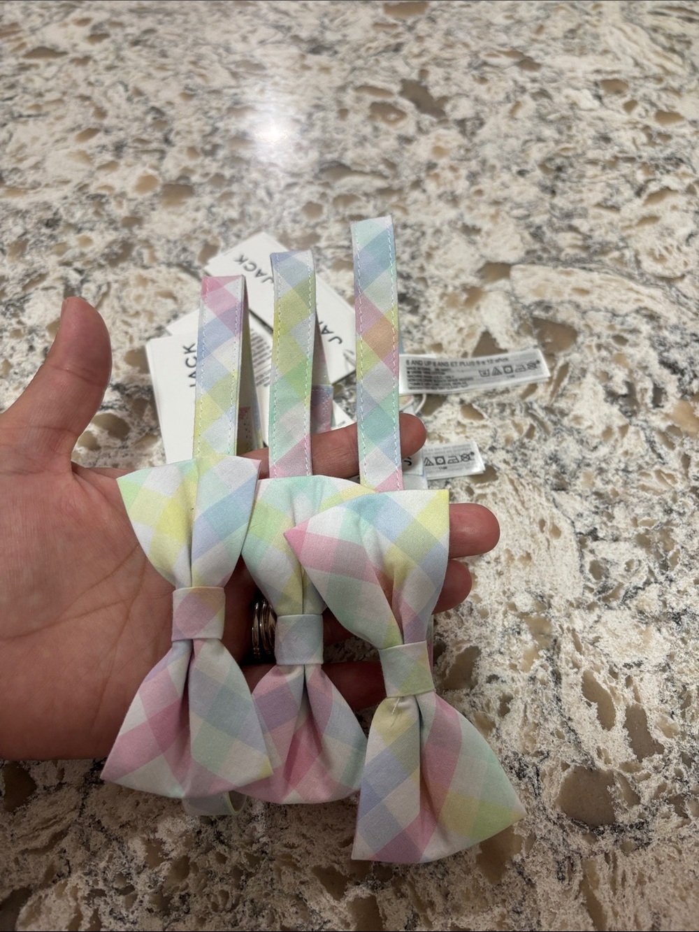Boy Pastel Plaid Bow Tie - Multicolor